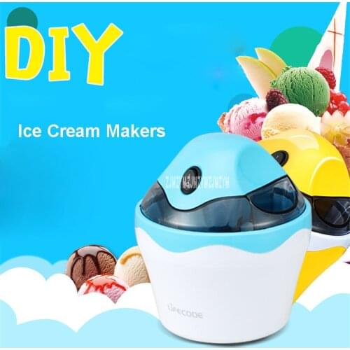 SU-583 Family Fully Automatic Ice Cream Machine Self Made Fruit Ice Cream Machine ABS shell DIY soft and hard ice cream machine