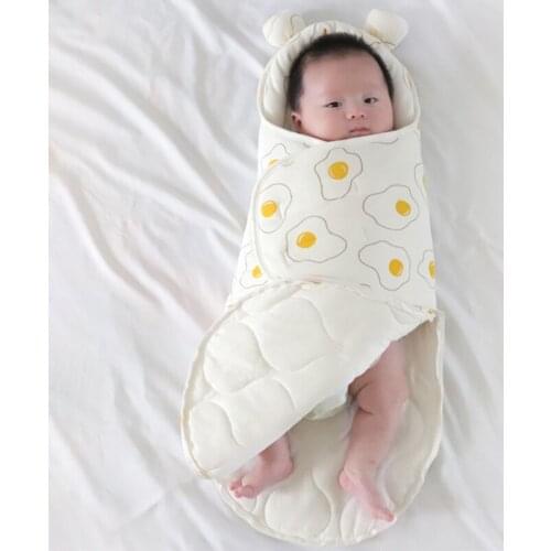 0-9 Month Baby Pure Cotton Sleeping Bag Sleepwear Comfortable Soft Newborns Envelope Cocoon Mattress Thicken Warm Infant Bedding