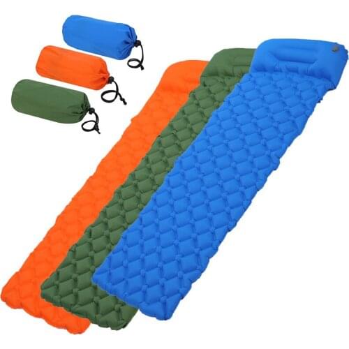 Outdoor Tent Sleeping Mat Camping Ultra-light Portable Moisture-proof Single Diamond Nylon TPU Air Cushion