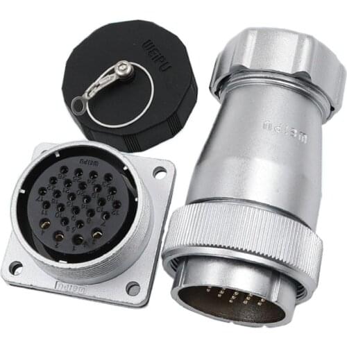 WEIPU WS40 TP+Z M40 Waterproof Electrical Connector Automotive Aviation Power Adapter 5pin 9pin 15pin 26pin 31 52 Pin Scrw Lock