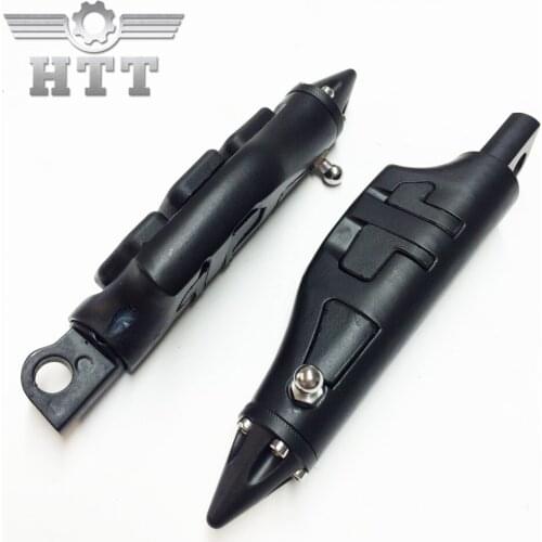 Aftermarket free shipping motorcycle parts Stiletto Footrest pegs For Harley Softail Sportster Dyna Glide Fat Boy BLACK