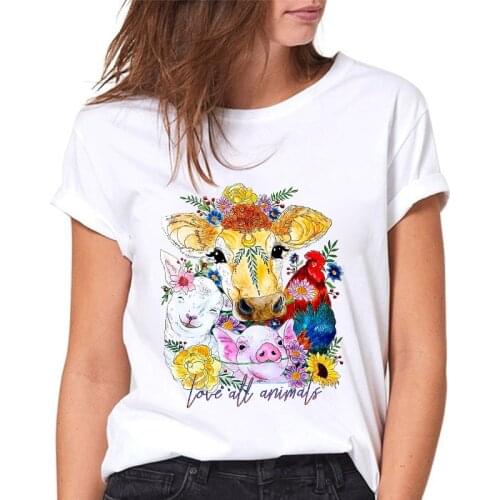 Women 2021 Short Sleeve Fashion Cartoon Summer Graphic T Top Lady Casual Tee Female Graphic Oversized Tee Tshirts Clothes