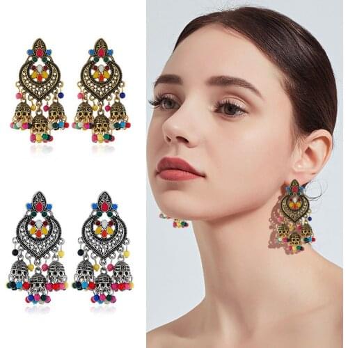 2019 Multiple Vintage Ethnic Earrings for Women Fashion tassel earrings Female Party Wedding Jewelry Ornaments