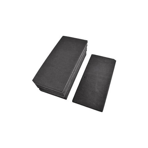 10 Pcs Rectangle Adhesive Foam Replacement Sander Back Pad Mat Black 23.2 x 11 x 0.8cm