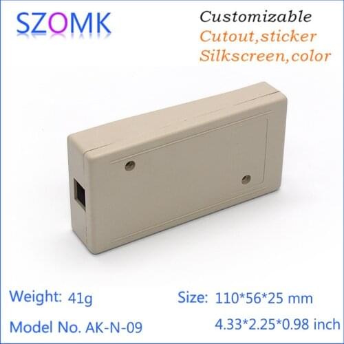 10 pcs a lot abs injection box enclosure manufacturers distribution junction plastic instrument handheld enclosure110*56*25mm