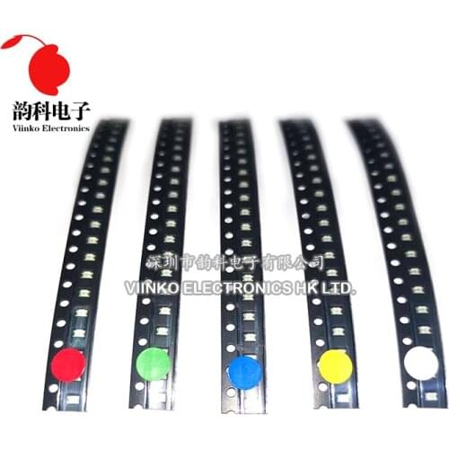 100pcs 0805 SMD LED White Red Blue Yellow Green Orange Warm White Pink Purple RGB Light Emitting Diode