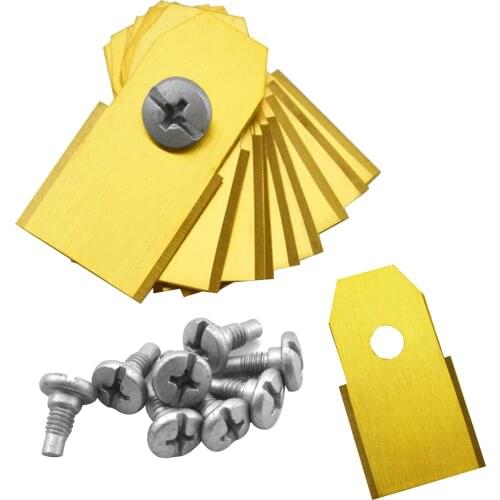 30 Pack Robotic Mower Blades 0.6mm With Screws Replacement Blade Anti-rust Durable Mower Cutter For Husqvarna Automower Dropship