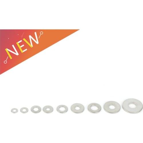 50pcs M2.5 M3 M4 M5 M6 Stainless Steel 304 Large Size Gasket Ring Flat Washer