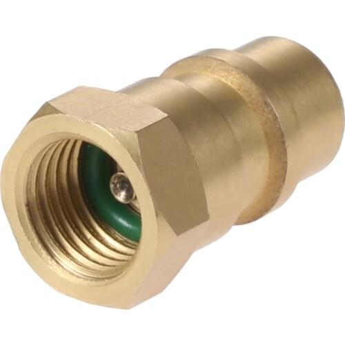 Yetaha Car Air Conditioning R12 R22 R502 Screw to R134A Conversion Adapter Valve 1/4" SAE to 8v1 Thread