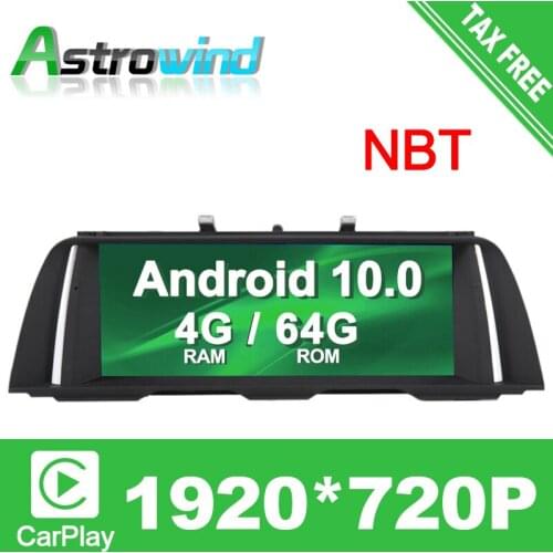 10.25" 4G RAM Android 10.0 Car Audio Video Media Stereo GPS ForBMW 5 Series F10 F11 2013 2014 2015 2016 2017 NBT CarPlay