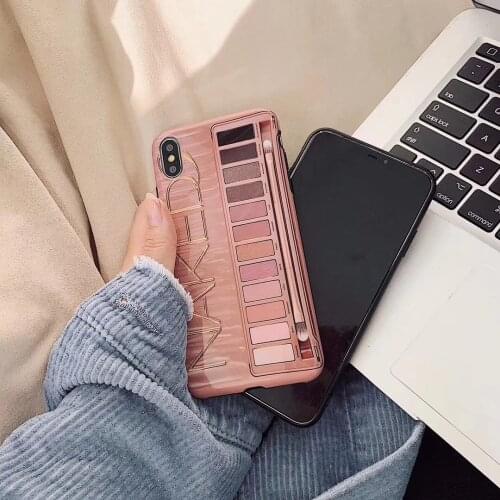 Eye Shadow Phone Case for Iphone Mobile Make Up Case X Xs Max Protective Factory Wholesale Price 12 Silicone Cover