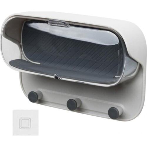 Space Saving Premium Practical Washroom Glasses Storage Box Convenient Washroom Organizer Rack Durable for Bathroom