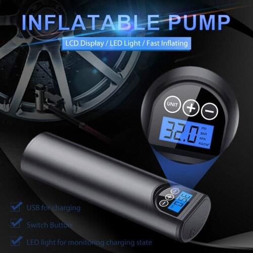 Electric Car Air Pump 12V 150PSI Wireless Compressor Digital Tyre Pump for Car Bicycle Tires Balls Rechargeable Tire Inflator