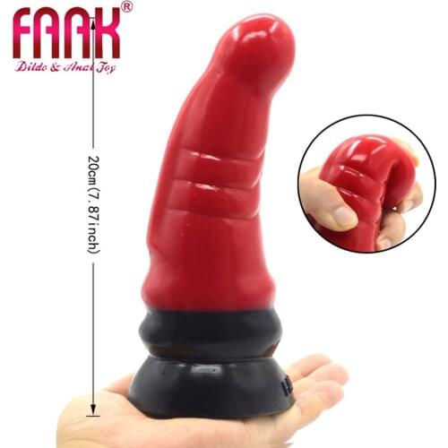 FAAK Anal toys Male Anal Plug Female Masturbation Dildo G-spot Vaginal Anal Oral Manual Sucker Clitoral Massager anal expander