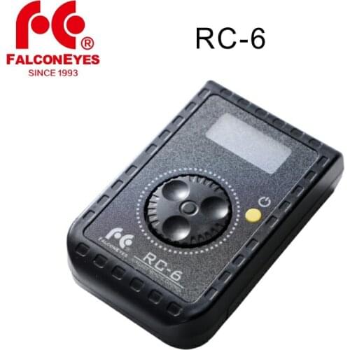 Falcon Eyes RC-6 Portable Remote Control Rotary Control for LED Photo Video Light RX-12TD RX-18TD & SO-28TD/48TD/68TD Soft Light