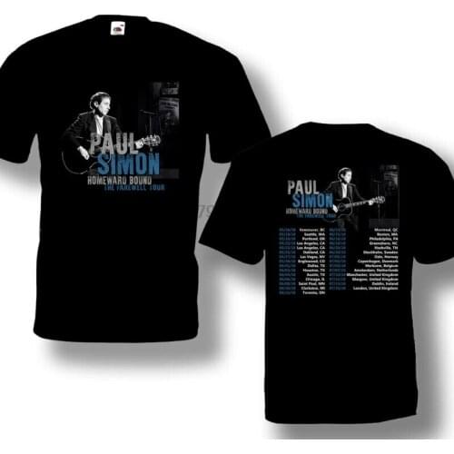 Paul Simon Homeward Bound The Farewell Tour 2018 Tshirt Hot Design Short Sleeve