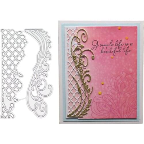 Lace Grid Background Stencils for DIY Scrapbooking Paper Cards Making Album Decorative Embossing Clear Stamps And Dies 2019 New