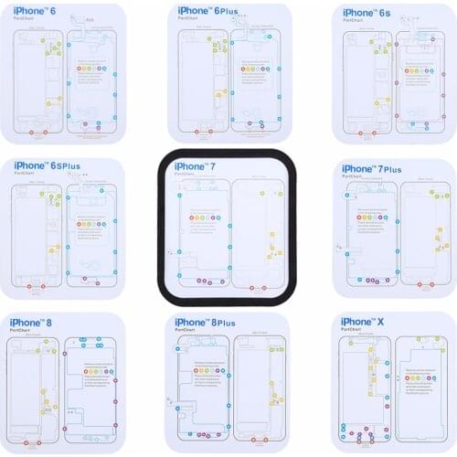 Magnetic Memory Screws Mat For iPhone X & 8 & 8 Plus & 7 & 7 Plus & 6s Plus & 6s & 6 & 6 Plus , Size: 17.8cm x 15.9cm