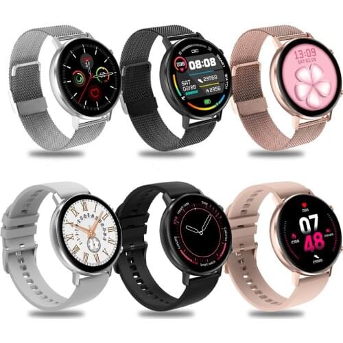 Men Women Smart Watch Women IP67 Waterproof BT5.0 Heart Rate Detection Bracelet Music Control Clock Smartwatch for Android IOS