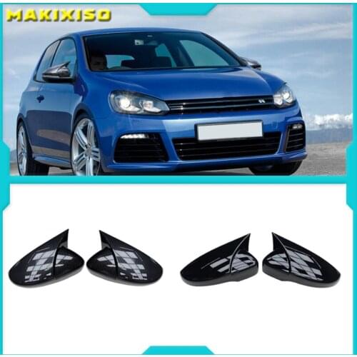 For Volkswagen VW Scirocco 2009-2018 Door Side Wing Rearview mirror Cover Sticker Trim Car Styling Accessories