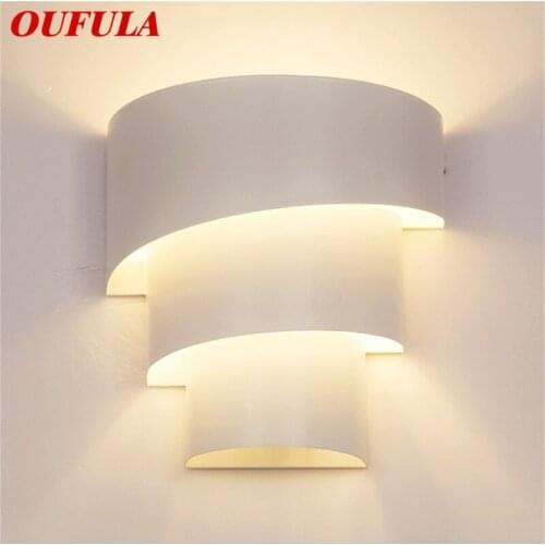OUFULA Wall Lamps LED Modern Nordic Simple Indoor Sconces Lights For Home Living Room