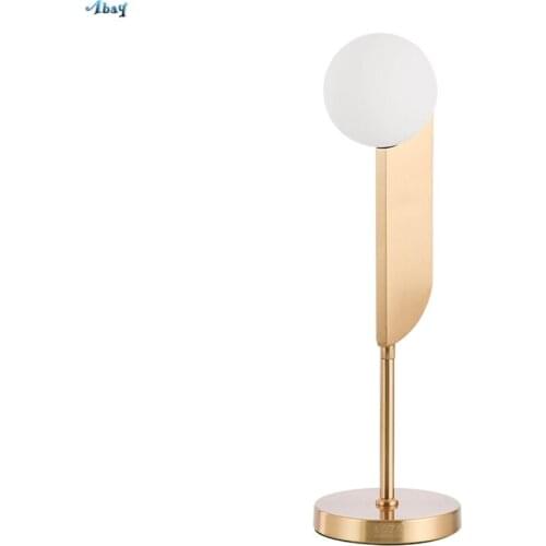 Post Modern Ball Glass Table Lamps Living Room Double Head Glass Desk Lights Design Nordic Study Bedroom Bedside Decor Fixtures