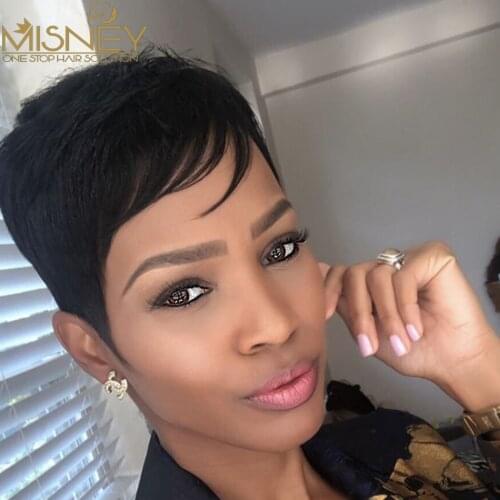 Natural Wave Short Human Hair Wigs For Women Brazilian Remy Human Hair Wig Natural Color Free Shipping