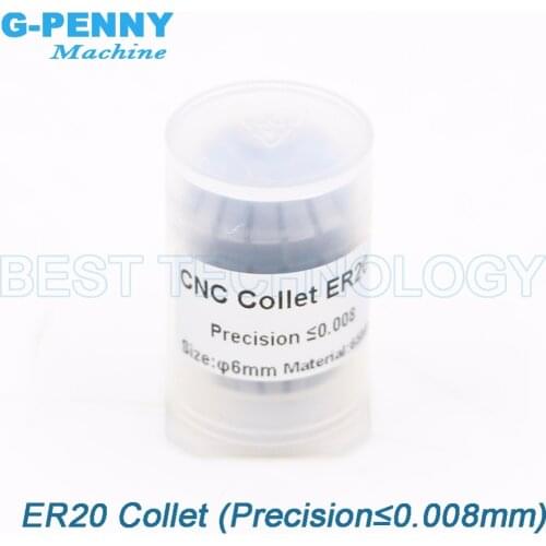 New Arrival! 1pcs ER20 spring collet chuck precision 0.008mm for CNC Milling Lathe Tool spindle motor