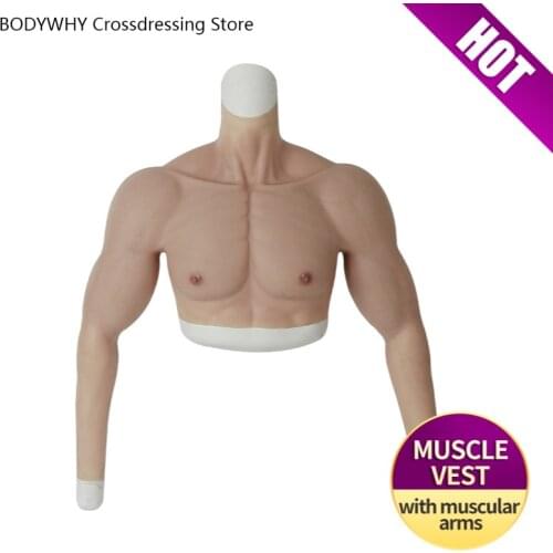 New Realistic Dummy Silicone Fake Muscle Belly Human Body Simulation Muscle Male Fake Belly Role Playing