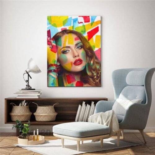 Personal Customize Photo Nordicc Wall Decoration for Home Abstract Print Art Poster Transform Your Photo Into Colorful Pictures