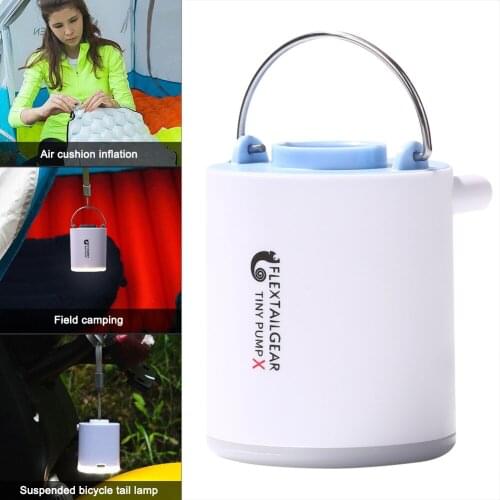 Camp Lamp Led Camping Light Usb Rechargeable Power Bank Tent Portable Lantern With Electric Inflatable Air Pump Ultralight