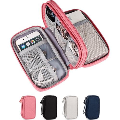Portable 20000mAh Power Bank Bag External Battery Carrying Pouch for Charger, USB Cable, Hard Drive, Earphones