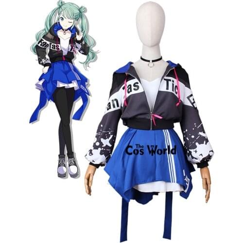 Project Sekai Colorful Stage Feat Vivid BAD SQUAD Miku Dress Uniform Outfits Anime Cosplay Costumes