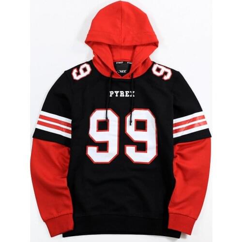 Pyrex 99 Black Red Hoodie Sweatshirt Men