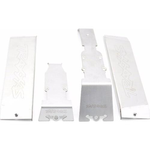 Rc part stainless steel skid plate chassis armor protection for 1/10 Traxxas Revo E-Revo Summit