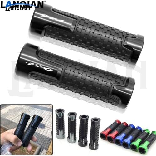 For YAMAHA FZ6 Fazer FZ6 Motorcycle Handle Grip 7/8''22mm CNC Moto Handlebar Grips Fazer FZ6 FAZER600 FZ6 LOGO Accessories