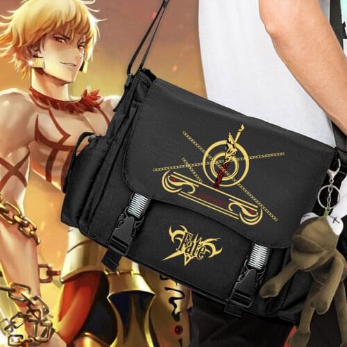 Fate Stay Night Zero Gilgamesh Cosplay Oxford Unisex Crossbody Messenger Student School Shoulder Bag Teenager Casual Travel Gift