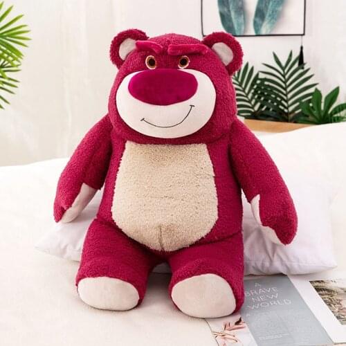 Super soft cuddly stuffed stuffed strawberry bear plush toy comfort toy doll birthday present