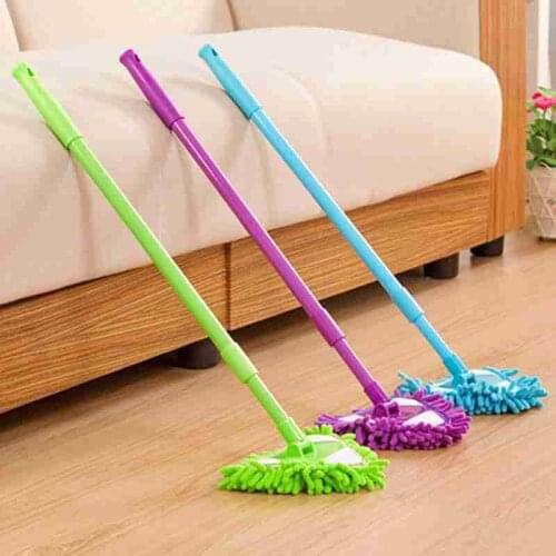 180° rotatable lazy cleaning dust mop detachable chenille broom household cleaning tool telescopic mop without dead ends