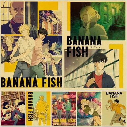 Japanese Anime Banana fish Retro Posters Art Movie Painting Kraft Paper Prints Home Room Decor Wall Stickers