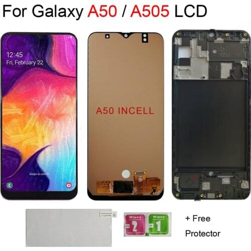 6.4'' LCD For Samsung A50 A30 A50S A505 Display lcd Screen A50 A505 A505G SM-A505FN/DS display lcd screen Digitizer Assembly