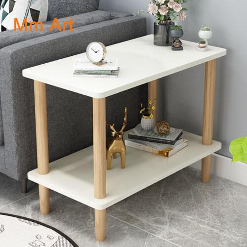 Coffee Table Apartment Home Side Table Bedroom Furniture Low Tables Nordic Solid Wood Sofa Side Table Round Table Living Room