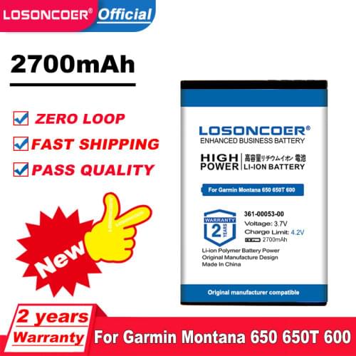 010-11654-03 361-00053-00 For Garmin Alpha 100 handheld,Montana 600,600T,Camo,650,361-00053-04 650T 610 680t VIRB GPS Battery