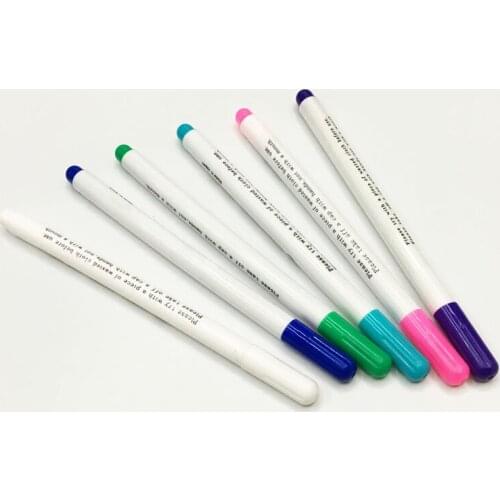 12Pcs Home Automatically Disappear Pen Useful Water Soluble Sewing Tools Accessory Fabric Marker Soluble Stitch Grommet Ink