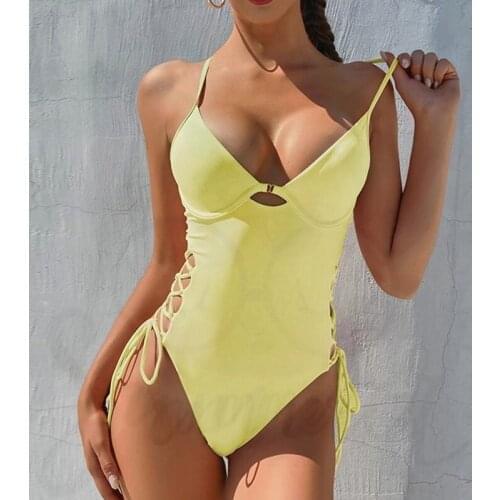 2021 Bikini Womens Swimwear 1 Piece Swimsuit Bathing Suit Women Biquini Swimming Suit for Women Maillot De Bain Femme Monokini