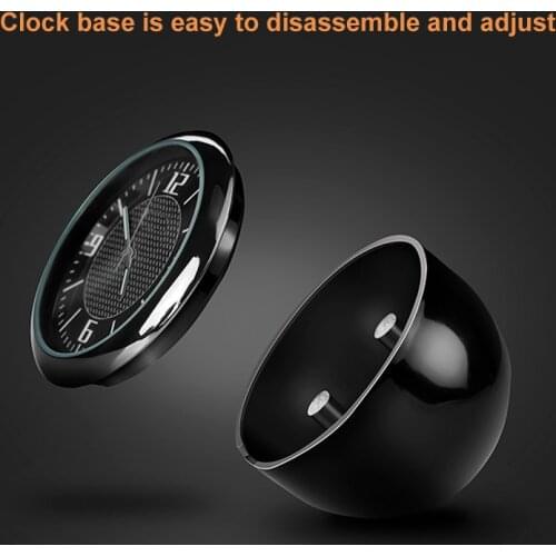 Car Clock Vehicle Luminous Round Quartz Clock Watch Dashboard Air Outlet Decortain Accessories For Tesla Model 3 X Y S