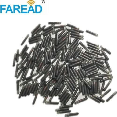 Free shipping rfid TAG 1.4*10mm Animal ID Glass tube Low Frequnecy