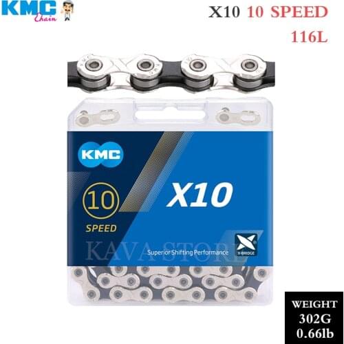 KMC X10 Chain MTB Bicycle Chains 10 Speed with Missing Links 10V Road Bike Chain for Shimano SRAM Bikes Part
