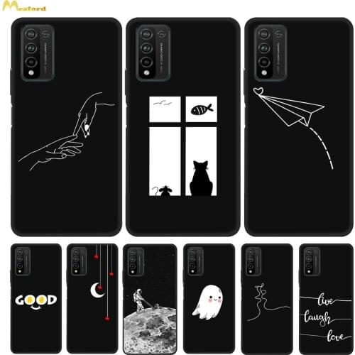 For Honor 10x lite Case For Huawei Honor 10 lite Back Cover Phone Funda Honor X10 Max 10i View 10 Honor10 Case Black TPU Coques