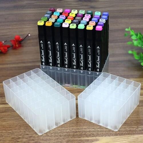 30/40 Slots Marker Pen Storage Holder Brush Pencil Rack Table Stand Organizer Multifunction Tool Marker Pen Storage